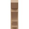 Ekena Millwork 8-in W x 22-in D x 26-in H Balboa Slat Rough Cedar Woodgrain TimberThane Outlooker, Primed Tan OUTUR080X22X26BOA24RCPR - alternate 4